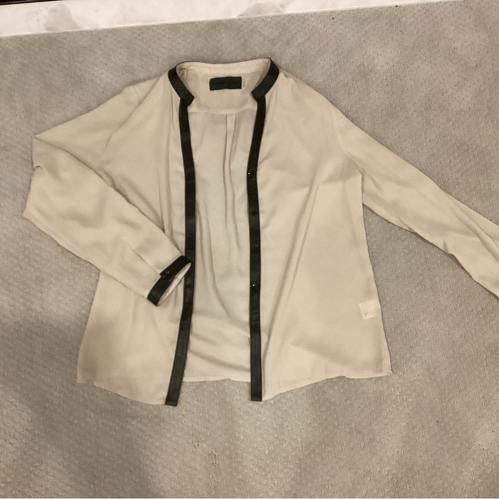 Blaque Label Cream Jacket with Black Trim